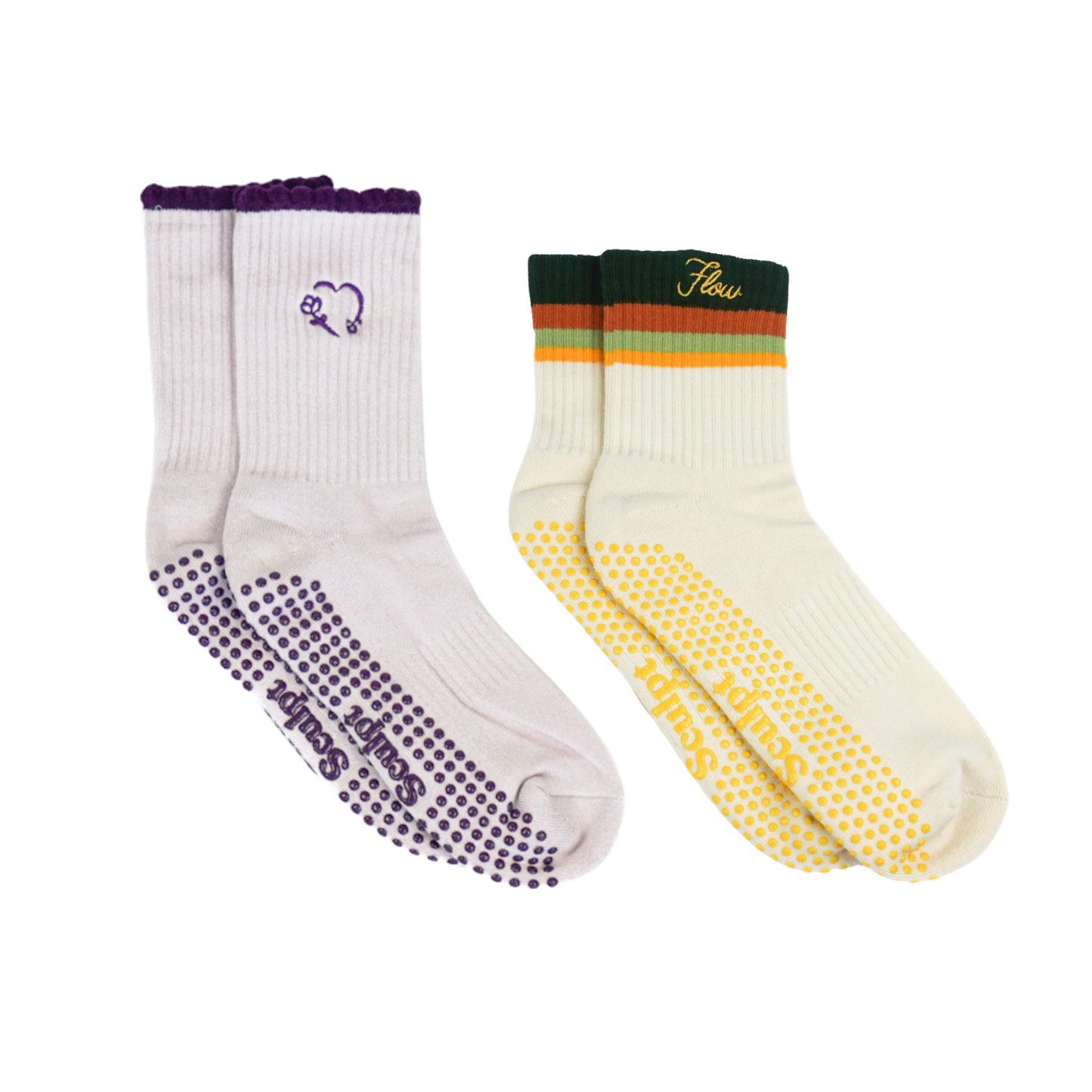 Lilac & Flow Grip Socks Bundle