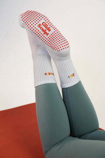 Just Breathe Pilates Grip Socks